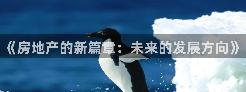 新宝5测速：《房地产的新篇章：未来的发展方向》