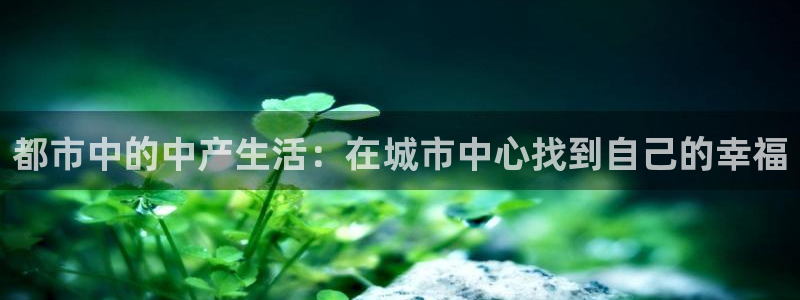 新宝5平台登录：都市中的中产生活：在城市中心找到自己的幸福