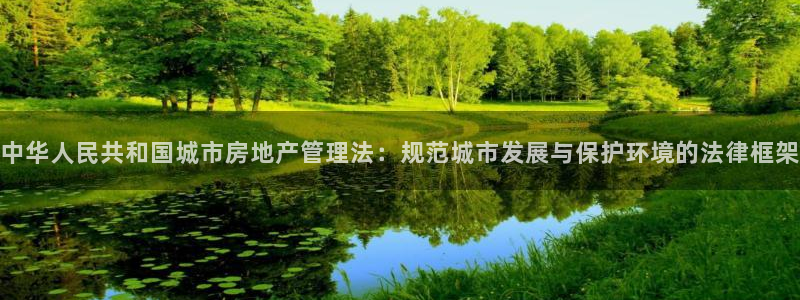 新宝娱乐5入口：中华人民共和国城市房地产管理法：规范城市发展