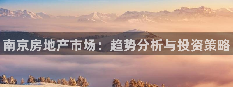 新宝5测速下载：南京房地产市场：趋势分析与投资策略