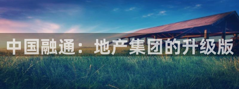 新宝5蒋74OOO5：中国融通：地产集团的升级版