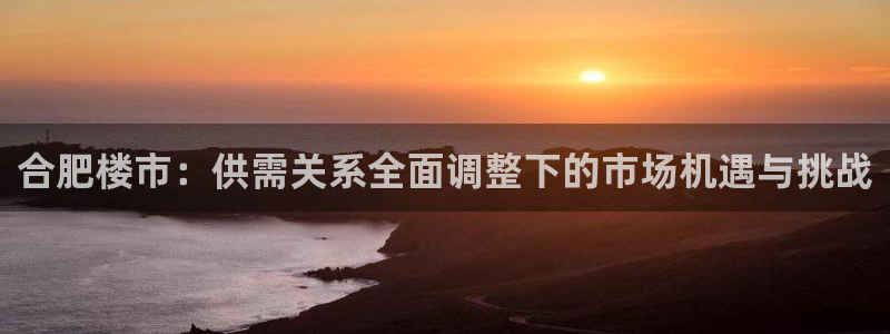 新宝5如何下载：合肥楼市：供需关系全面调整下的市场机遇与挑战