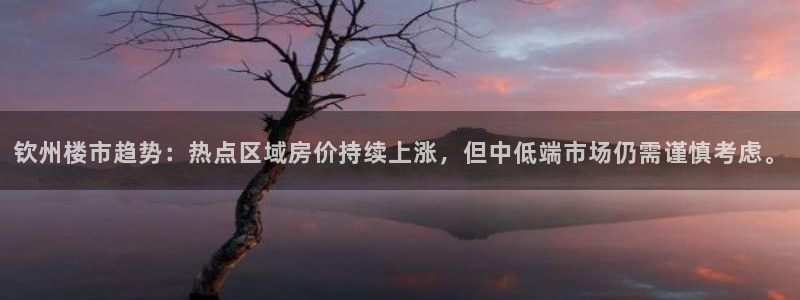 新宝5分彩：钦州楼市趋势：热点区域房价持续上涨，但中低端市场