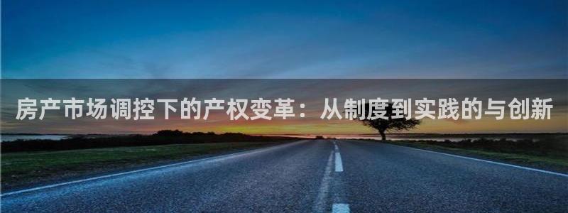 新宝5登陆：房产市场调控下的产权变革：从制度到实践的与创新