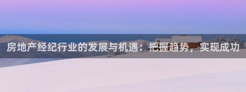 新宝5平台注册资金：房地产经纪行业的发展与机遇：把握趋势，实