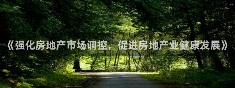新宝5寂创33300散：《强化房地产市场调控，促进房地产业健