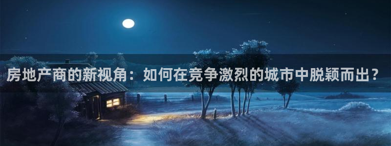 新宝5怎么代理：房地产商的新视角：如何在竞争激烈的城市中脱颖