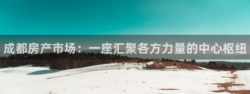 新宝5湫333 00：成都房产市场：一座汇聚各方力量的中心枢