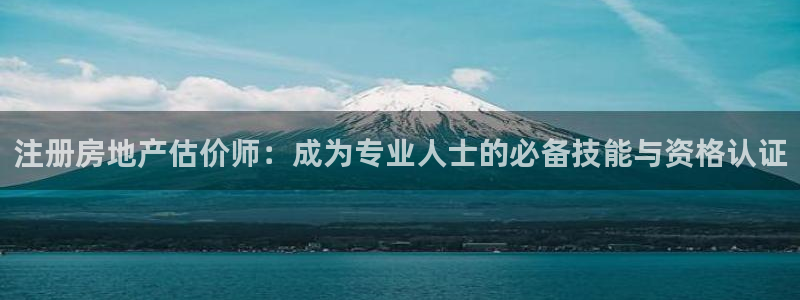 新宝5手机登陆：注册房地产估价师：成为专业人士的必备技能与资